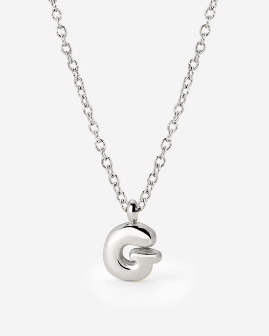 Bubble Letter Collana Argento