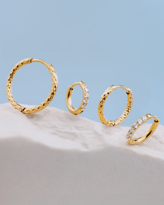 Glimmer Hoops Small Oro Rosa