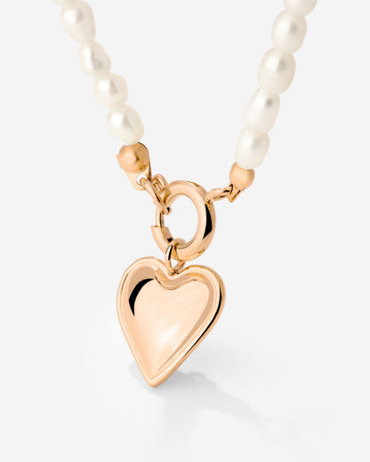 Heartie Pearly Collana Set Oro Rosa