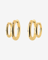Chunky Lover Hoop Set Small Oro