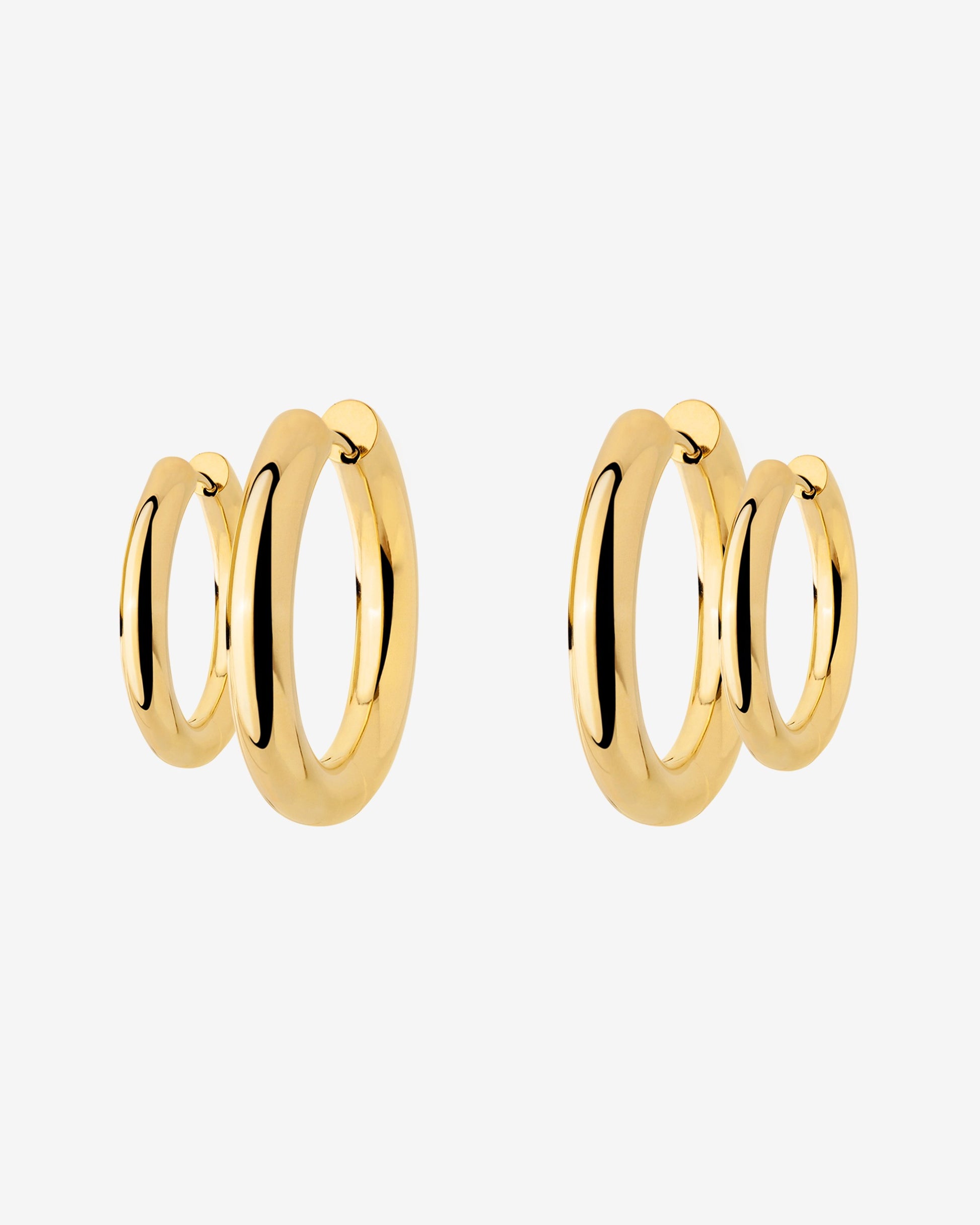 Chunky Lover Hoop Set Small Oro