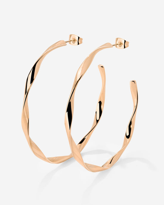 Sahira Orecchini Large Oro Rosa