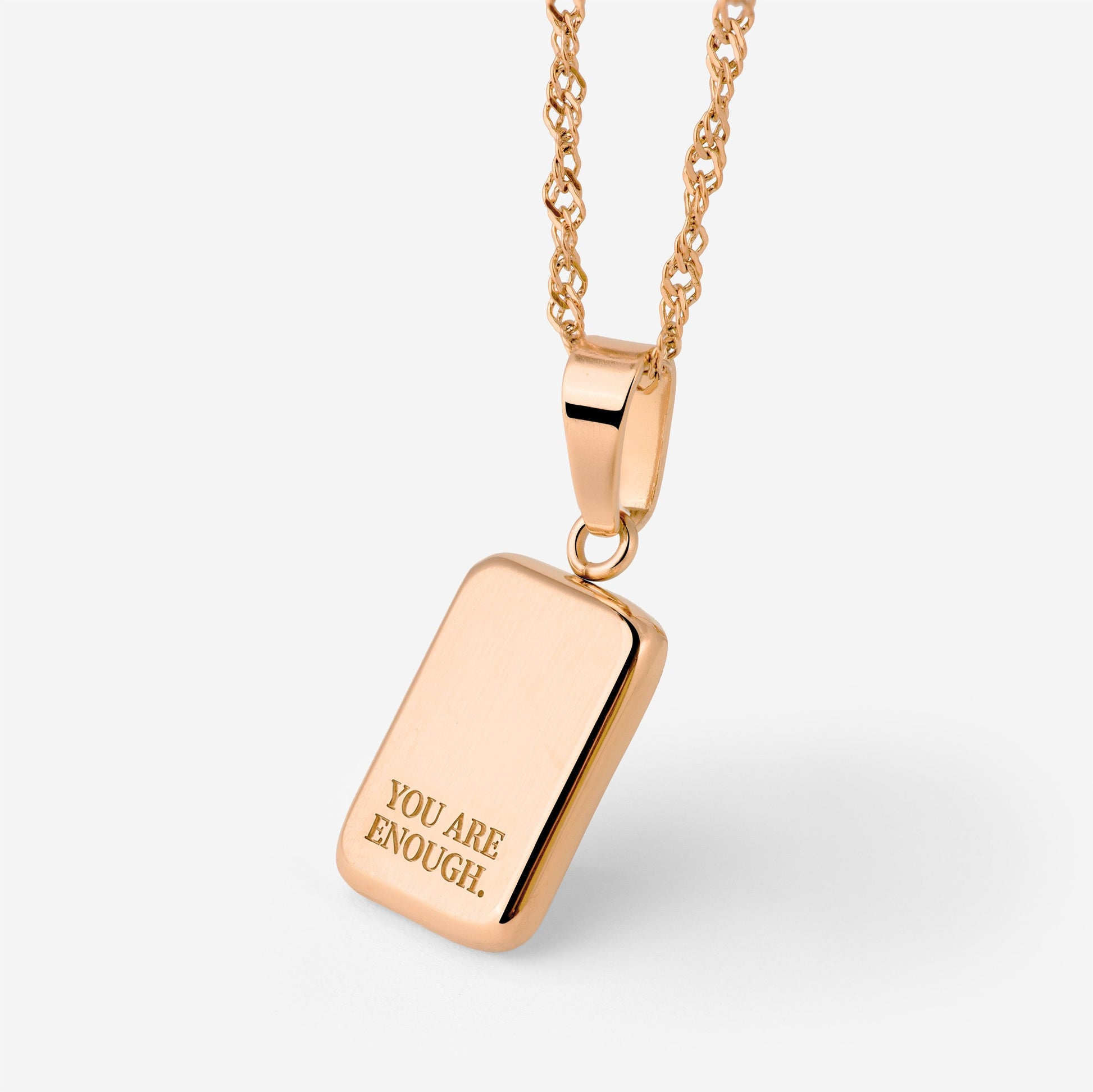 You are enough Collana Oro Rosa