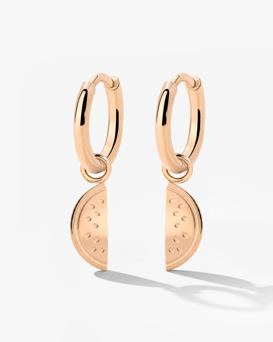 Melony Hoop Set Small Oro Rosa