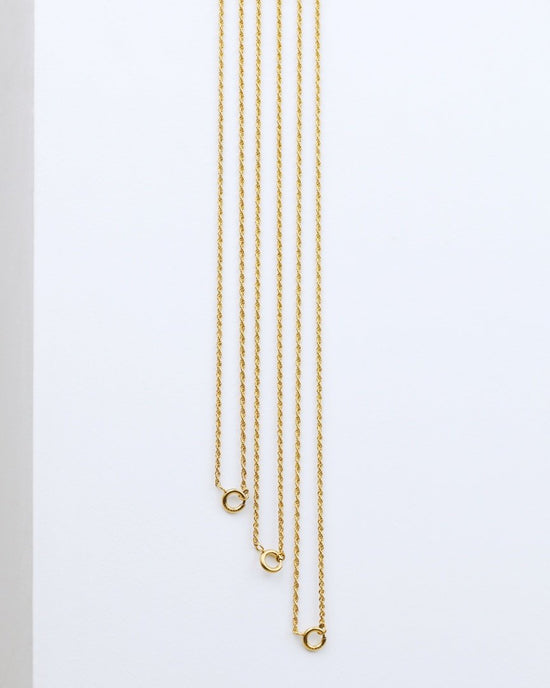 Rope Chain Charm Collana Oro