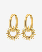 Sunny Hoop Set Medium Oro