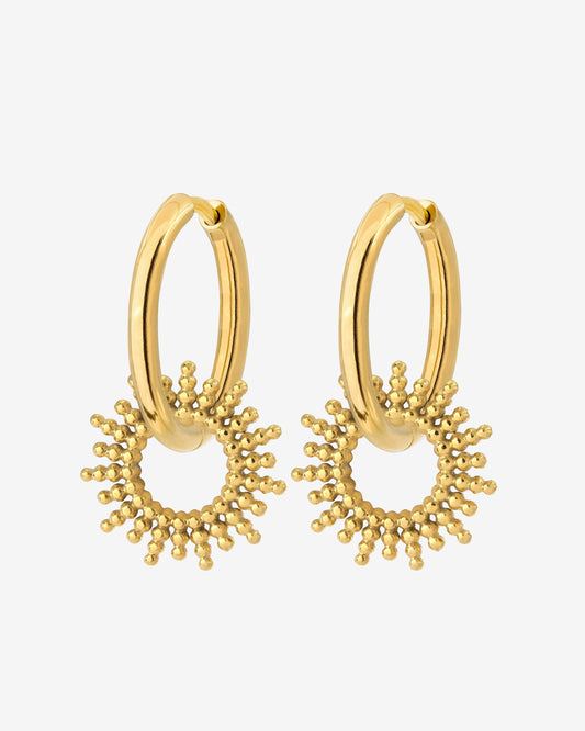 Sunny Hoop Set Medium Oro