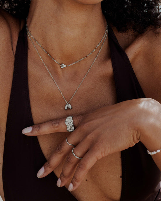 Bubble Letter Collana Argento