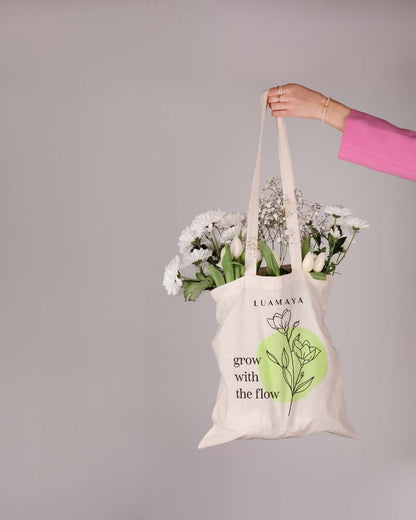 Borsa di iuta Grow with the flow