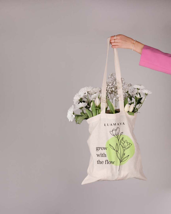Borsa di iuta Grow with the flow