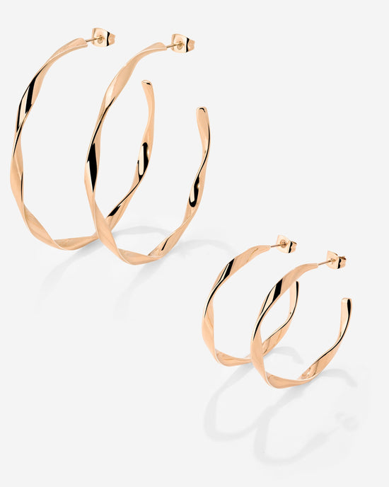 Sahira Hoop Bundle Oro Rosa