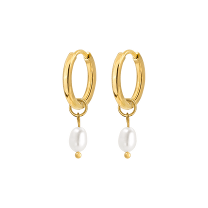 Perla Sola Hoop Set Oro