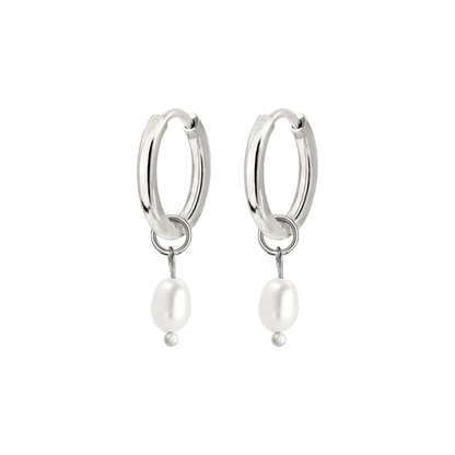 Perla Sola Hoop Set Argento