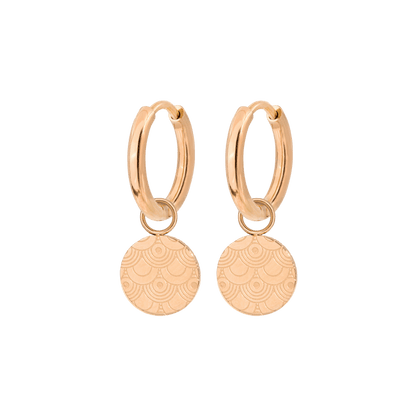 Buena Vibra Hoops Small Oro Rosa