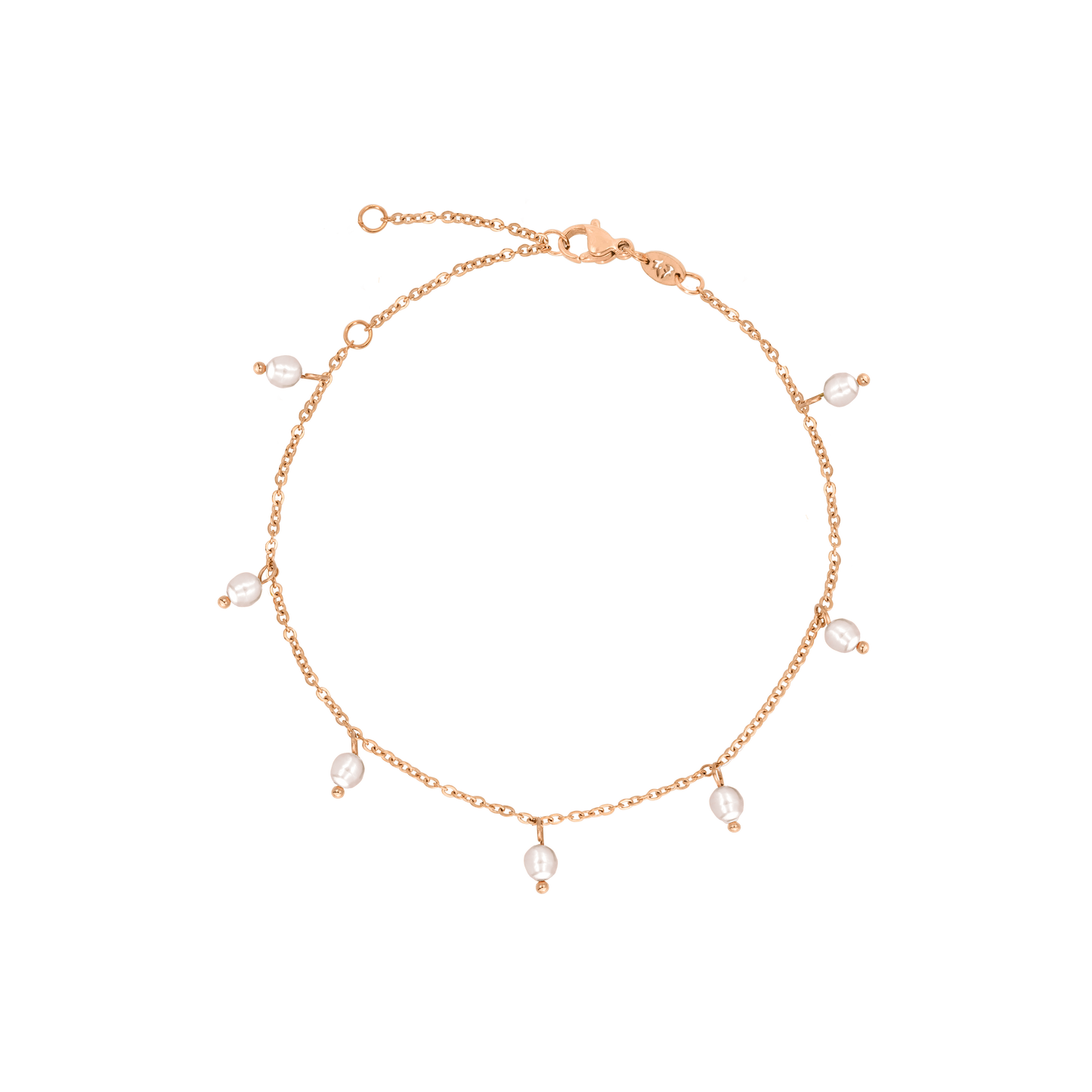 Shiny Pearls Bracciale Oro Rosa