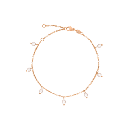 Shiny Pearls Bracciale Oro Rosa