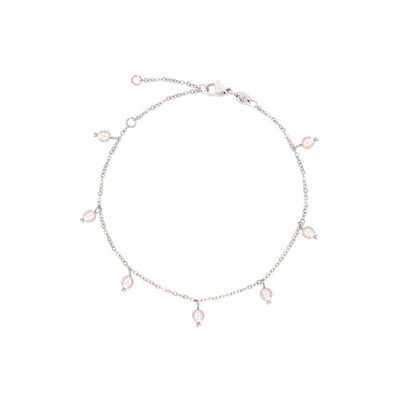 Shiny Pearls Bracciale Argento