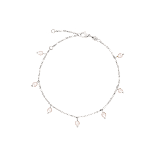 Shiny Pearls Bracciale Argento