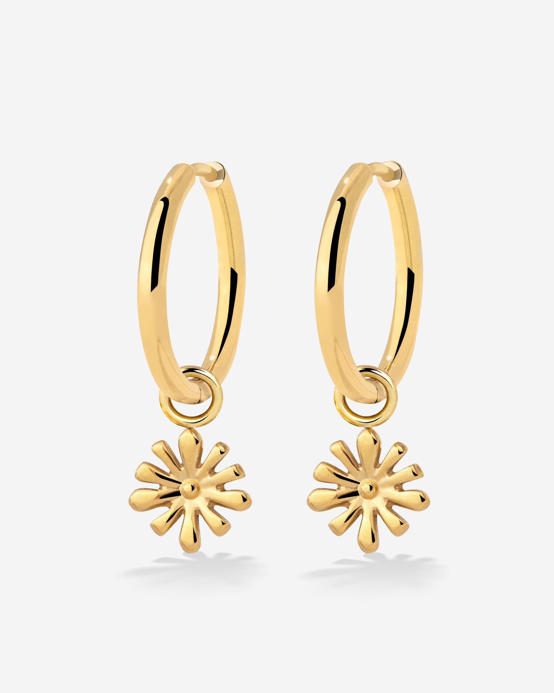 Flowery Hoop Set Medium Oro