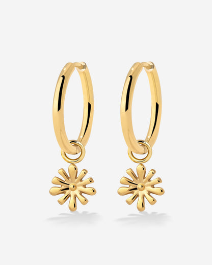 Flowery Hoop Set Medium Oro