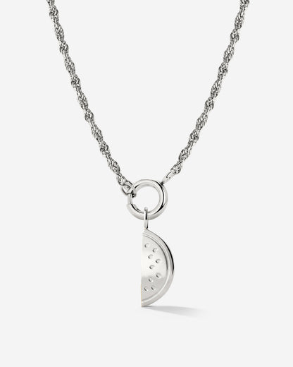 Melony Rope Chain Collana Set Argento