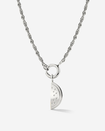 Melony Rope Chain Collana Set Argento