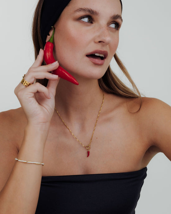Chili Singapore Chain Collana Set Oro