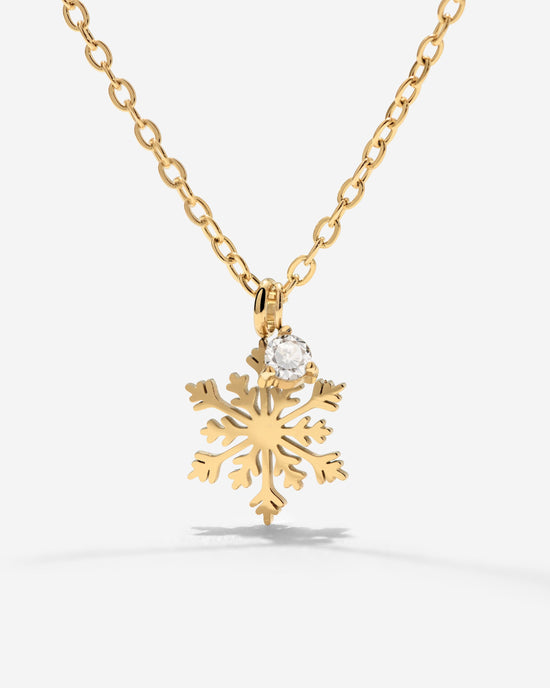 Sparkling Snowflake Collana Oro