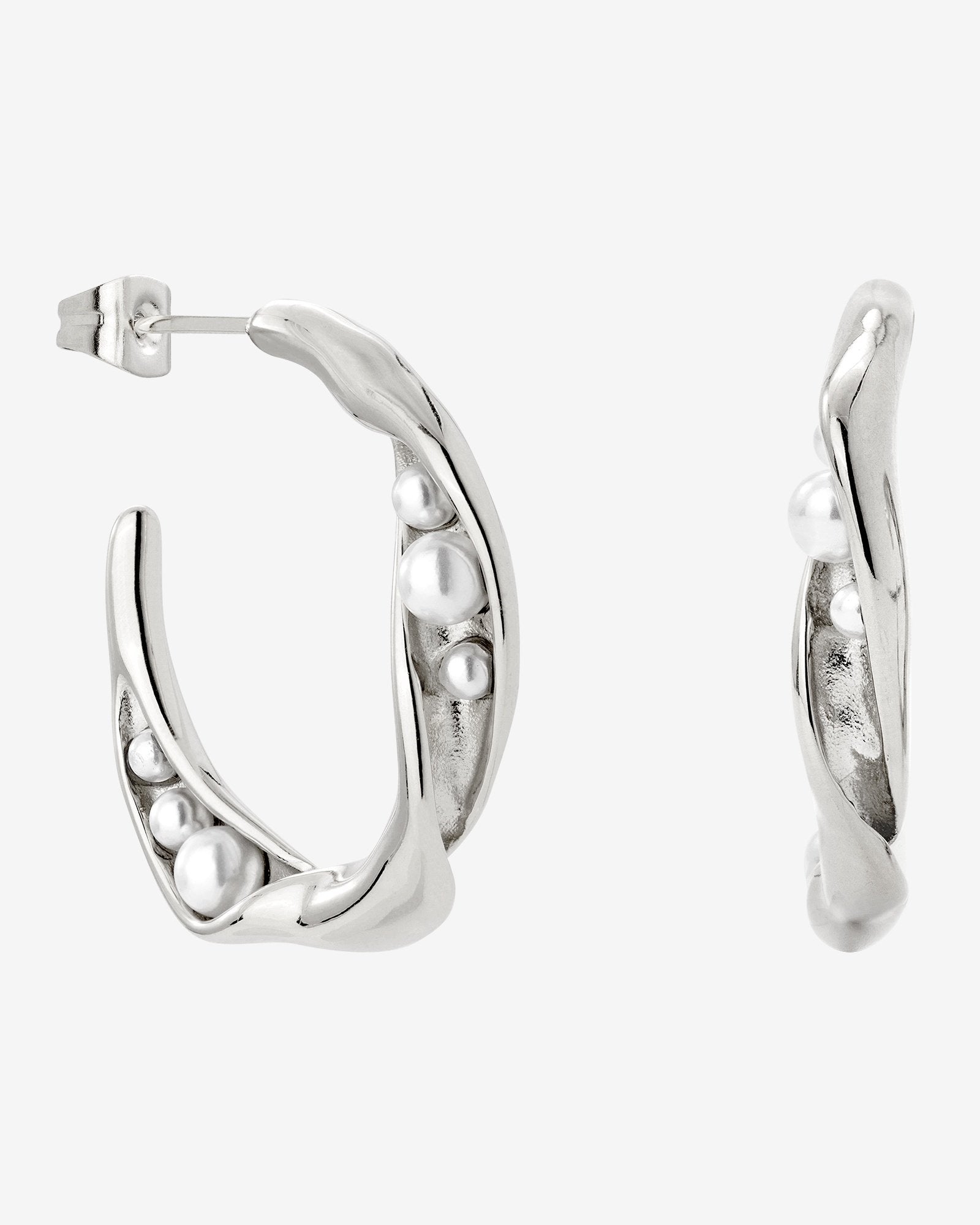 Branch Pearl Orecchini Argento