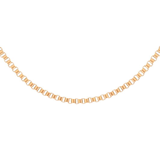 Box Chain Collana Oro Rosa