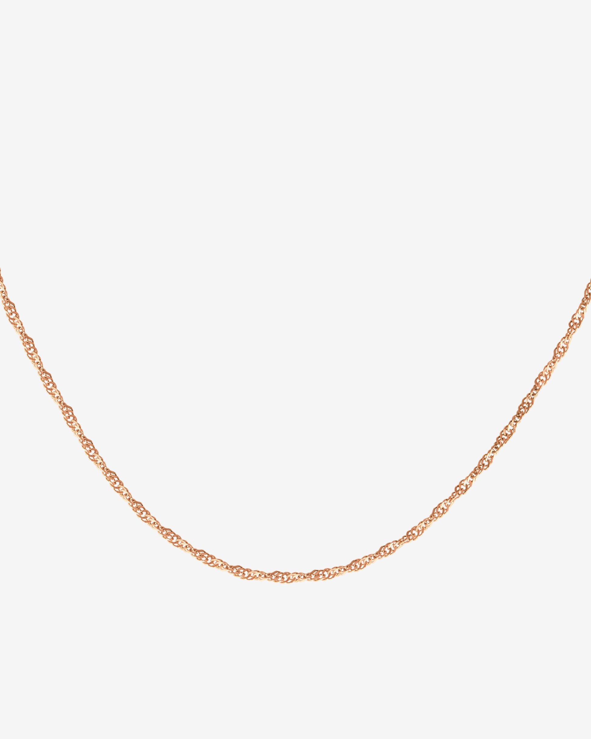 Slim Singapore Collana Oro Rosa