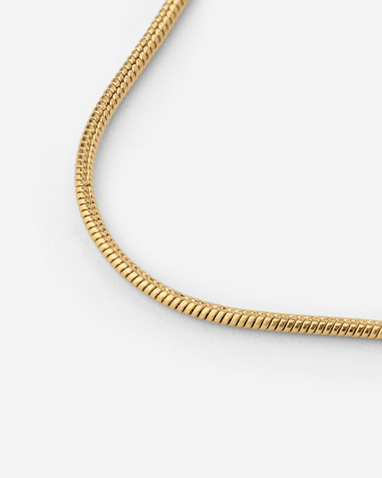 Slim Round Snake Collana