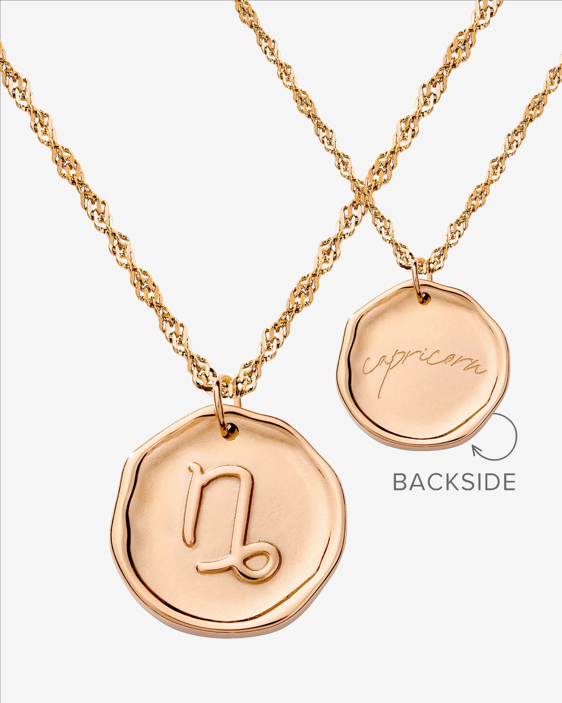 Zodiac Collana - Capricorno Oro Rosa