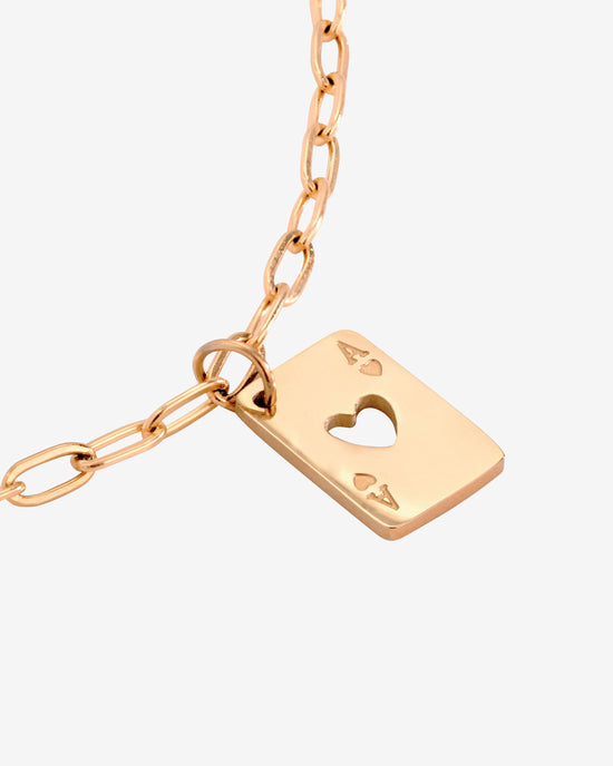 Heart Ace Collana Oro Rosa