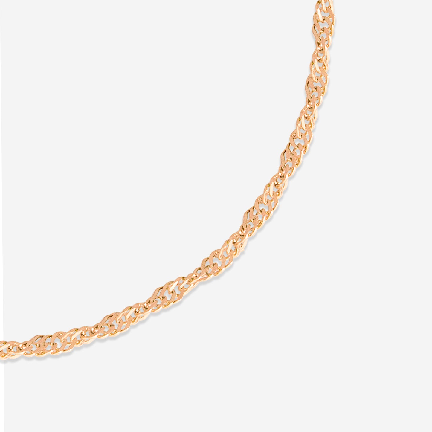 Slim Singapore Cavigliera Oro Rosa
