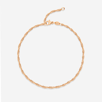 Slim Singapore Cavigliera Oro Rosa