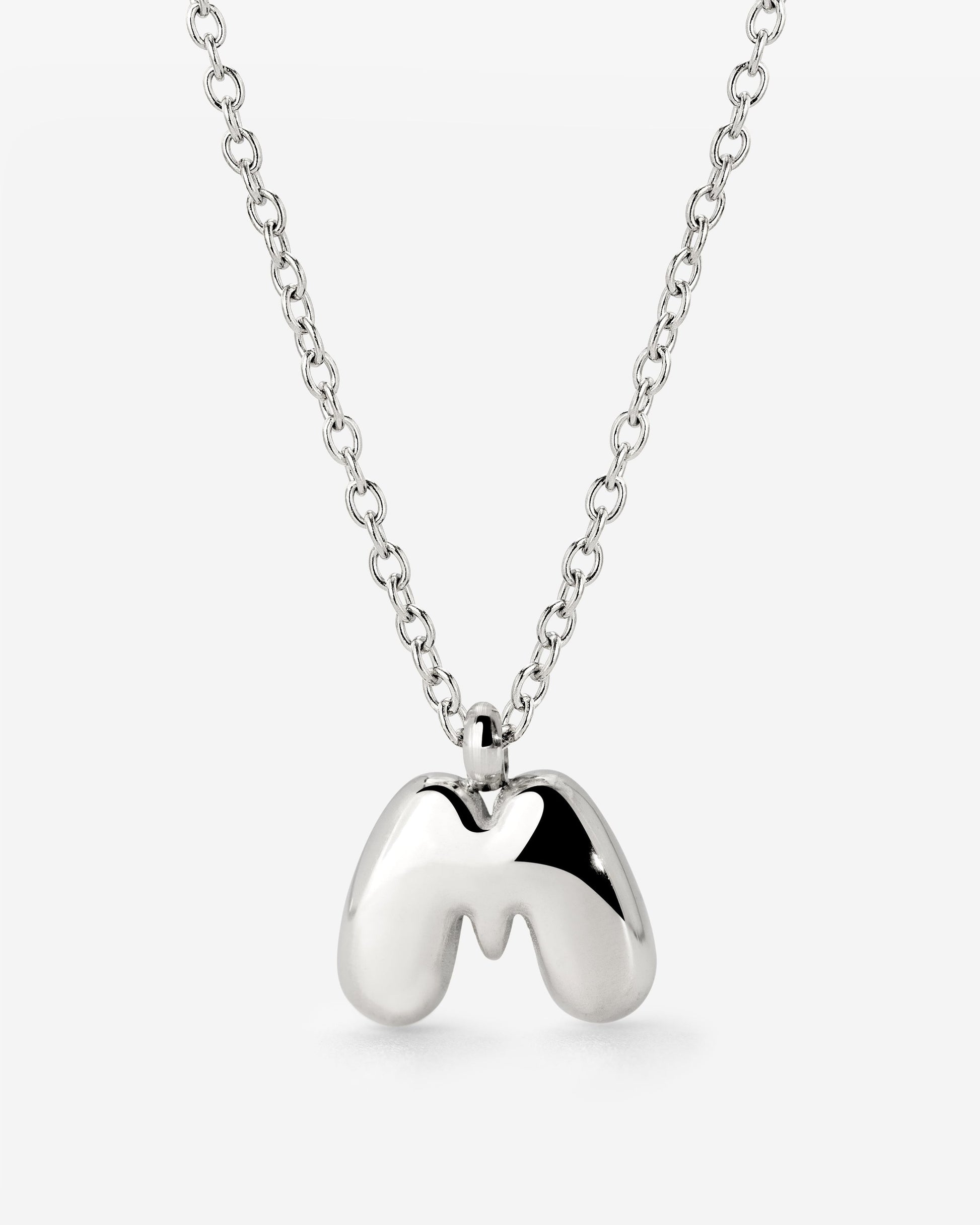 Bubble Letter Collana Argento
