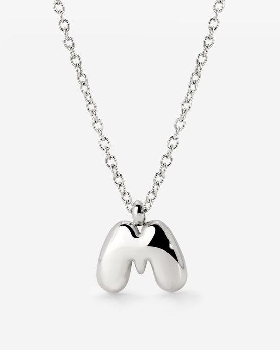 Bubble Letter Collana Argento