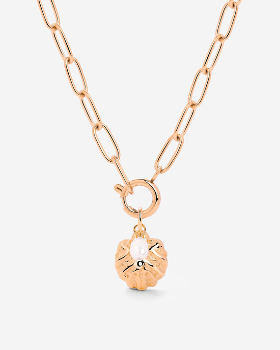 Ocean Lovers Oval Links Collana Set Oro Rosa