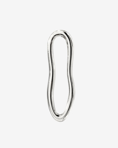 Blending Shapes Oval Hoop Set Baby Argento