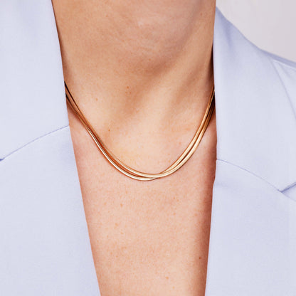 Duality Chain Collana Oro Rosa