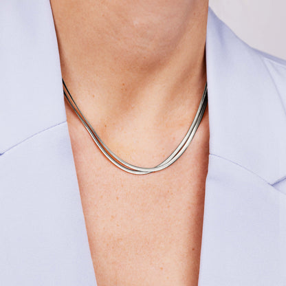 Duality Chain Collana Argento