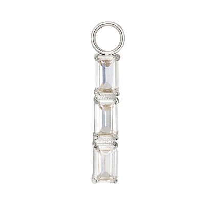 Baguette Bundle Hoop Set Small Argento