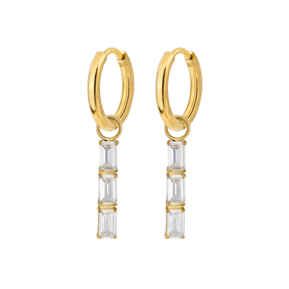 Baguette Bundle Hoop Set Small Oro