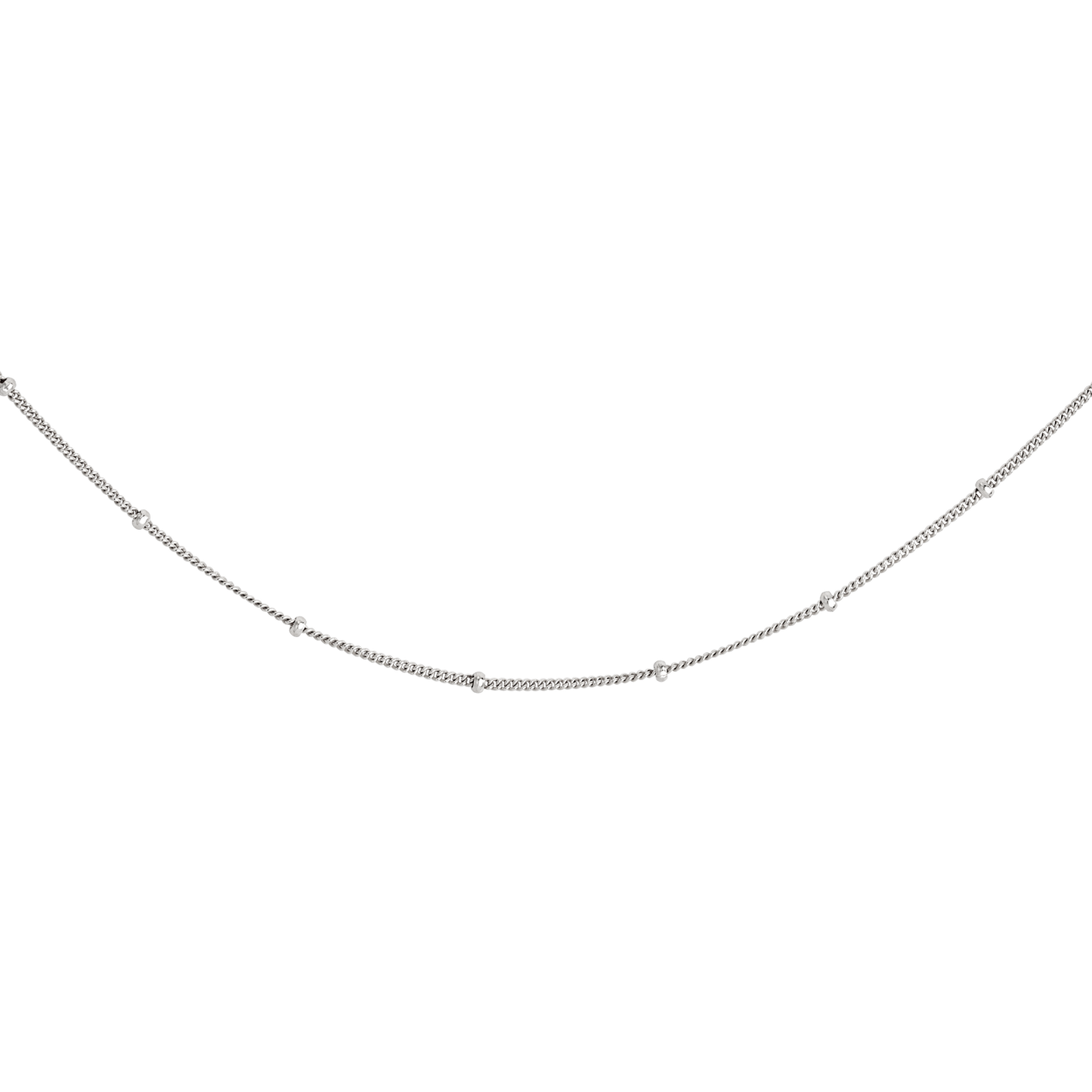 Beads Choker Argento