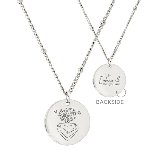 Embrace all that you are Collana Argento
