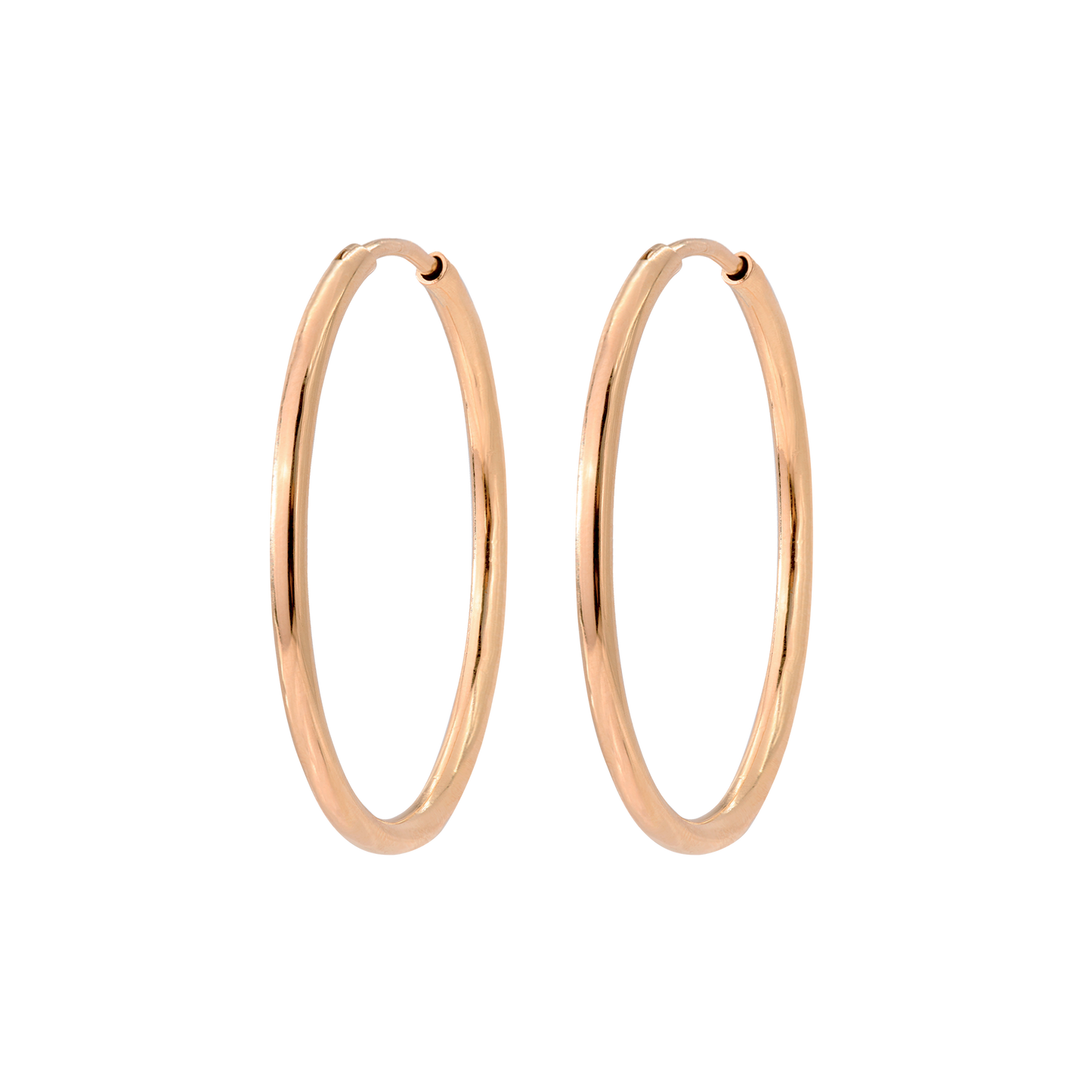 Extra Large Hoops Oro Rosa