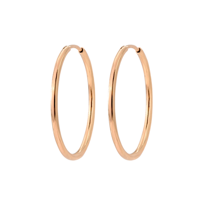 Extra Large Hoops Oro Rosa