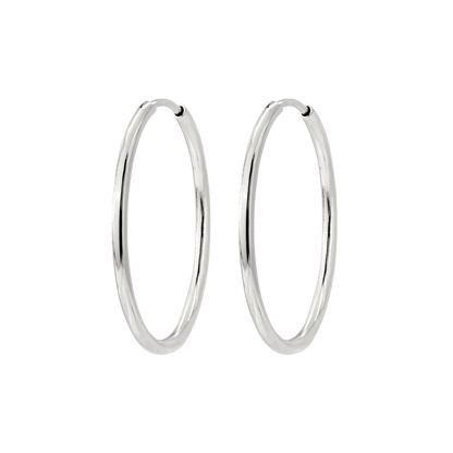 Extra Large Hoops Argento