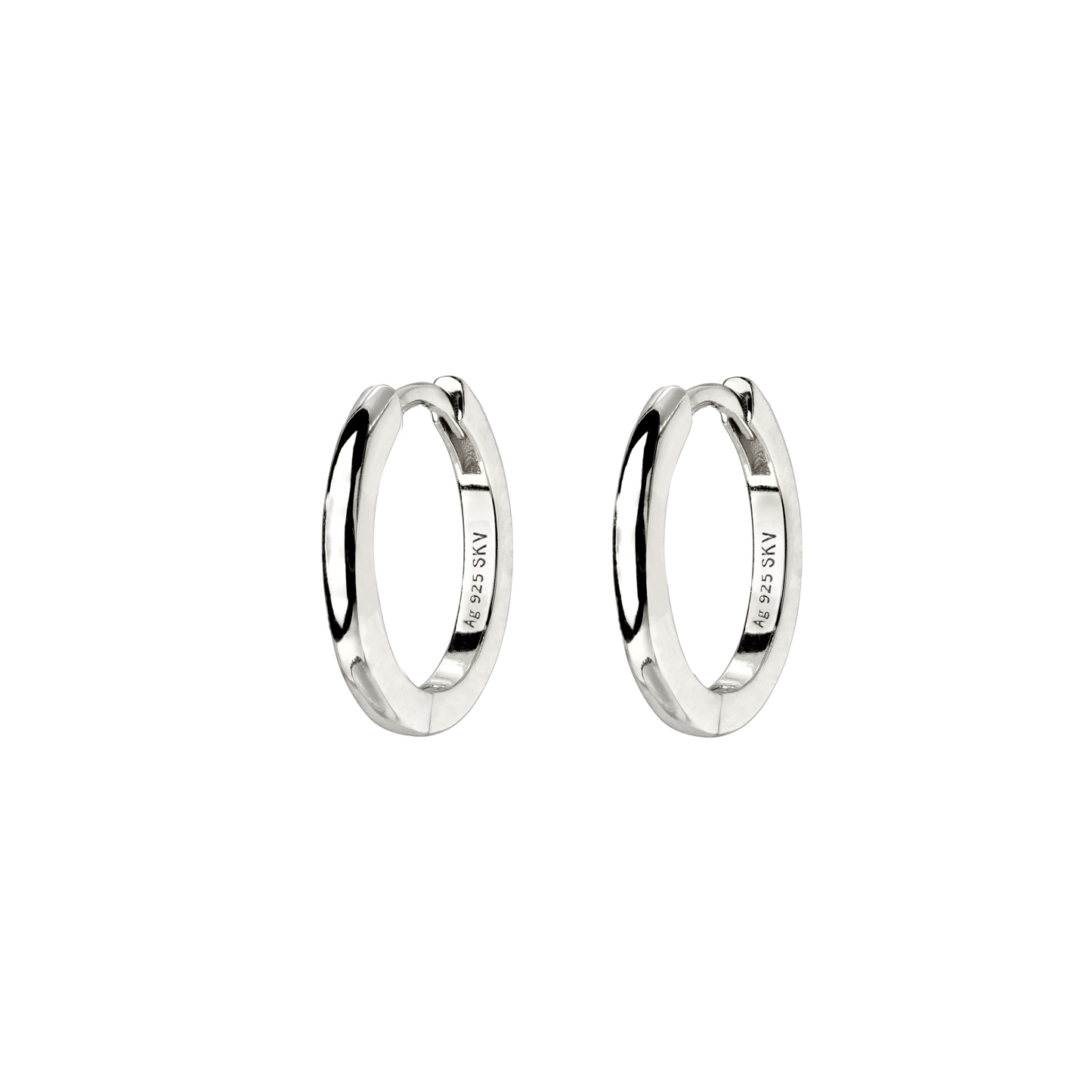 Fine Hoops Small Argento